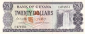 Guyana 20 Dollars, (1989)