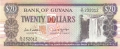 Guyana 20 Dollars, (1989)