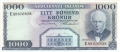 Iceland 1000 Kronur, 29. 3.1961