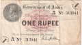 India 1 Rupee, 1917