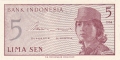 Indonesia 5 Sen, 1964