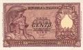Italy 100 Lire, 31.12.1951