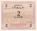Italy 2 Lire, 1943