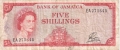 Jamaica 5 Shillings, 1960