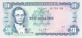 Jamaica 10 Dollars,  1. 8.1989