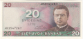 Lithuania 20 Litu, 1991