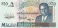Malawi 10 Kwacha,  1. 6.1995