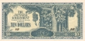 Malaya 10 Dollars, (1944)