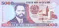 Mozambique 5000 Meticais, 16. 6.1991