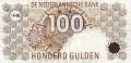 Netherlands 100 Gulden,  9. 1.1992