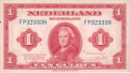 Netherlands 1 Gulden,  4.2.1943
