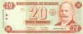 Nicaragua 20 Cordobas, 10. 4.2002