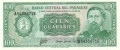 Paraguay 100 Guaranies, L.1952