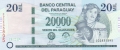 Paraguay 20,000 Guaranies, 2009