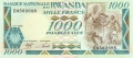 Rwanda 1000 Francs,  1. 1.1988