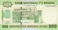 Rwanda 500 Francs,  1. 7.2004