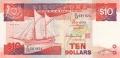 Singapore 10 Dollars, (1988)