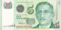Singapore 5 Dollars, (1999)