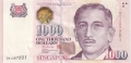 Singapore 1000 Dollars, (1999)