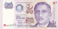 Singapore 2 Dollars, 2000