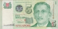 Singapore 5 Dollars, (2005)