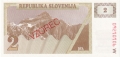 Slovenia 2 Tolarjev, (1991)