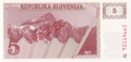 Slovenia 5 Tolarjev, (1991)