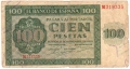 Spain 100 Pesetas, 21.11.1936
