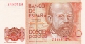 Spain 200 Pesetas, 16. 9.1980
