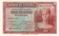 Spain 10 Pesetas, 1935
