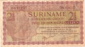 Suriname 2 1/2 Gulden,  1. 7.1950