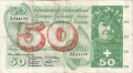Switzerland 50 Franken,  7. 7.1955