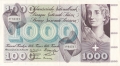 Switzerland 1000 Franken, 28. 3.1963
