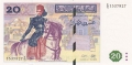 Tunisia 20 Dinars,  7.11.1992