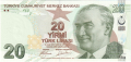Turkey 20 Lira, (2020)