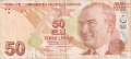 Turkey 50 Lira, 2009