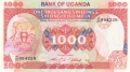 Uganda 1000 Shillings, 1986