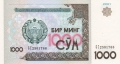 Uzbekistan 1000 Som, 2001