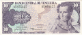 Venezuela 10 Bolivares, 29. 1.1980