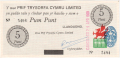 Wales 5 Punt, 1969 cancelled