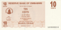 Zimbabwe 10 Cents,  1. 8.2006