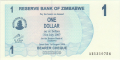 Zimbabwe 1 Dollar,  1. 8.2006