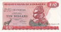 Zimbabwe 10 Dollars, 1994