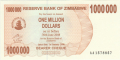 Zimbabwe 1 million Dollars,  1. 1.2008