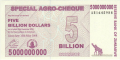 Zimbabwe 5 billion Dollars, 15. 5.2008