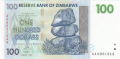 Zimbabwe 100 Dollars, 2007 (2008)