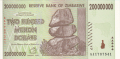 Zimbabwe 200 million Dollars, 2008